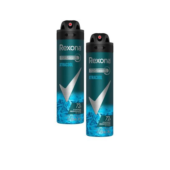 Imagem de Kit 2 Desodorante Rexona Men Xtracool Aerosol Antitranspirante 48h 150ml