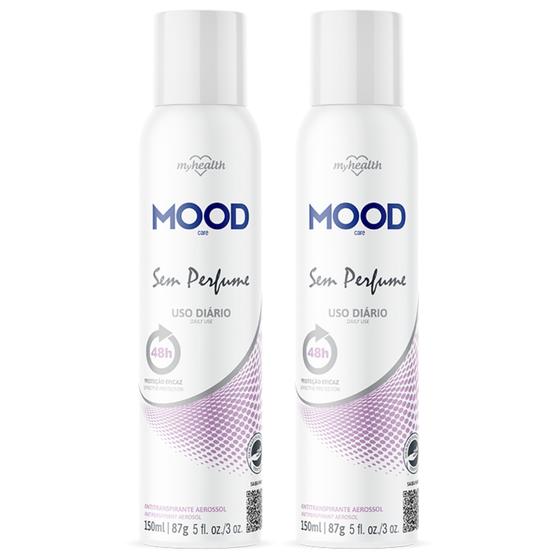 Imagem de Kit 2 Desodorante Sem Perfume Mood Care 150Ml - My Health