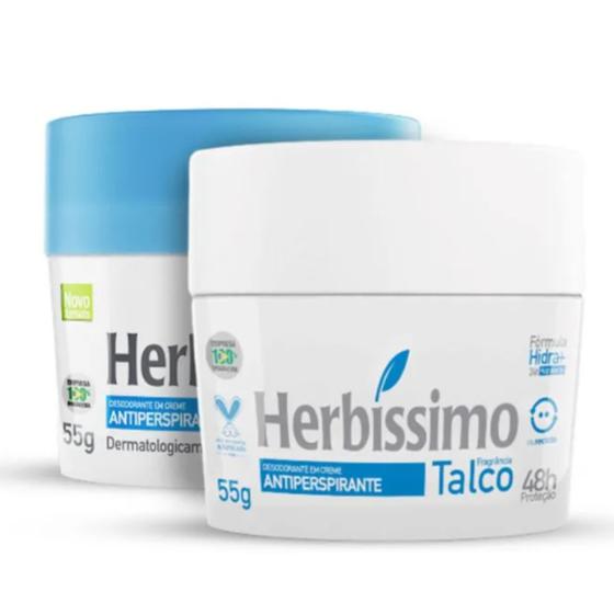 Imagem de Kit 2 Desodorante Sensitive e Talco Herbíssimo 55G - Dana