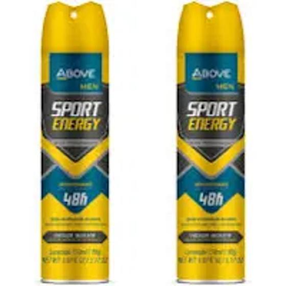 Imagem de Kit 2 Desodorantes Aerossol Above Men Sport Energy 48h 90g/150ml
