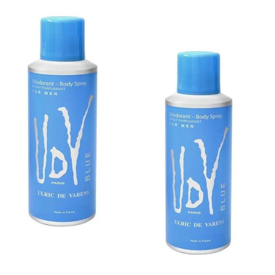 Imagem de Kit 2 Desodorantes Body Spray Udv Blue 200 Ml