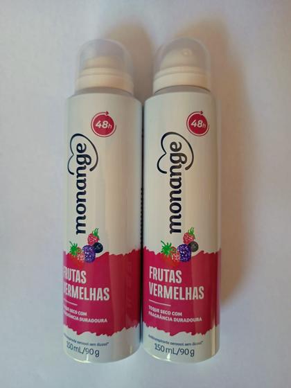 Imagem de Kit 2 desodorantes Monange Frutas vermelhas 150ml