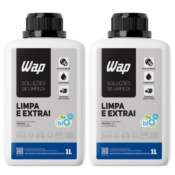 Imagem de Kit 2 Detergente Wap Limpeza Limpa E Extrai Concentrado 1lt