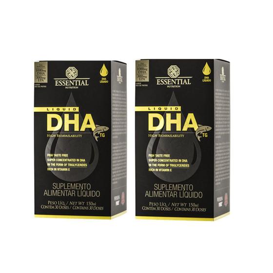 Kit 2 DHA TG Líquido 150ml Essential Nutrition Ômega 3 / Óleo de