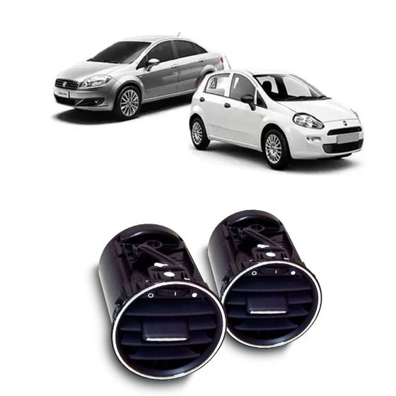 Kit 2 Difusores De Ar Do Painel Auto Quality Linea punto Kit1025 Imagem de Kit 2 Difusores De Ar Do Painel Auto Quality Linea punto Kit1025