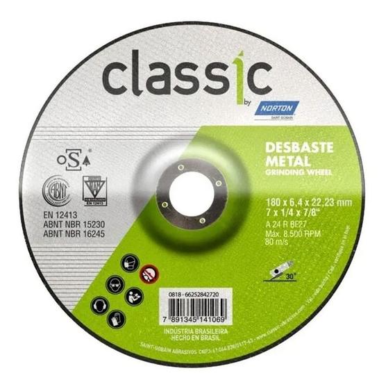 Imagem de KIT 2 Disco Desbaste Bda600 4.1/2x1/4x7/8 Classic By