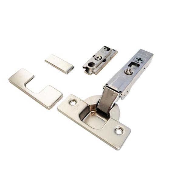 Imagem de Kit 2 Dobradiças Omnia L Reta Com Calço Linear Fgv