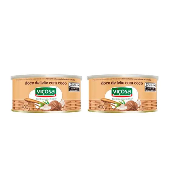 Imagem de Kit 2 Doce de Leite Viçosa Coco 400g