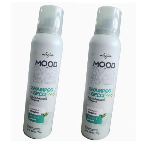 Imagem de Kit 2 Dry Shampoo A Seco Lavagem Instantânea Mood 150Ml Mh