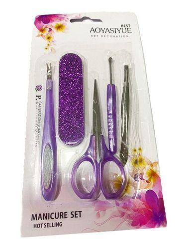 Imagem de Kit 2 Em 1 Manicure Tesoura Lixa Pinça Design Sobrancelhas