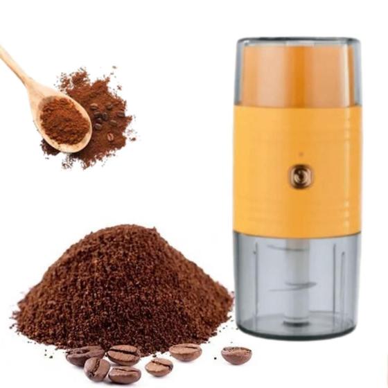 Kit 2 Em 1 Moedor De Grãos Café Picador De Alimentos Triturador De Carnes Recarregável Menor preço em Kit 2 Em 1 Moedor De Grãos Café Picador De Alimentos Triturador De Carnes Recarregável