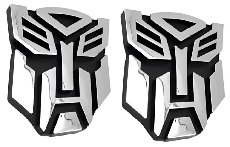 Imagem de Kit 2 Emblema Adesivo Transformers Autobot Automotivo