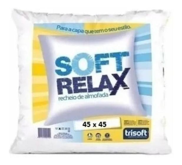 Imagem de Kit 2 Enchimento De Almofada Soft Relax 45x45cm Trisoft