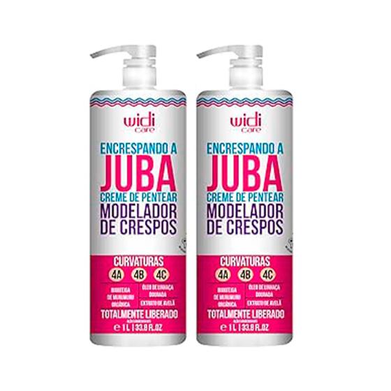 Imagem de Kit 2 Encrespando a Juba Creme de Pentear 1L - Widi Care