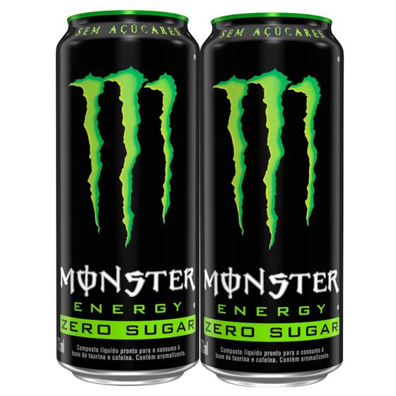 Imagem de Kit 2 Energético Monster Energy Zero Açúcar 473ml