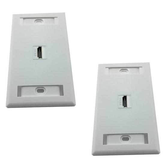 Imagem de Kit 2 Espelhos de parede com 1 saída hdmi