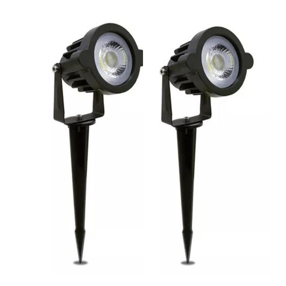 Imagem de Kit 2 Espetos de Jardim LED 7W 6500k Galaxy led  Bivolt 110-220