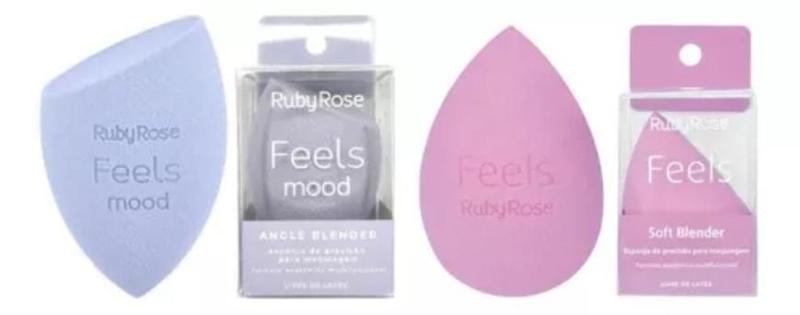 Imagem de Kit 2 Esponjas Ruby Rose Angle Blender + Soft Blender