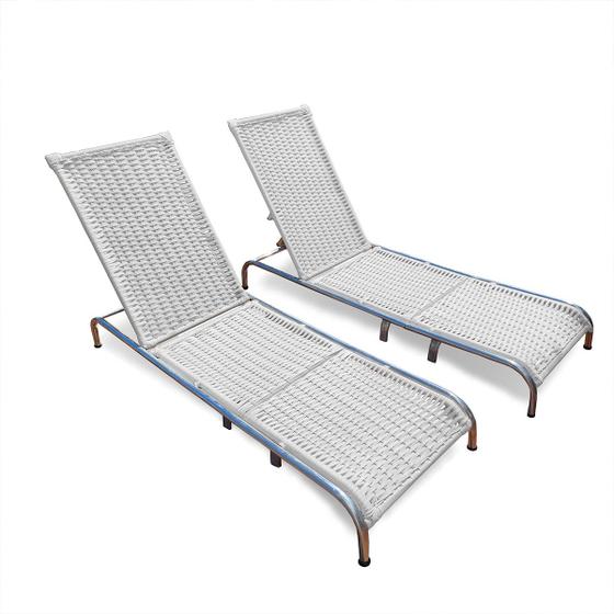 Kit 2 Espreguiçadeiras Elegance para Piscina e Praia Menor preço em Kit 2 Espreguiçadeiras Elegance para Piscina e Praia