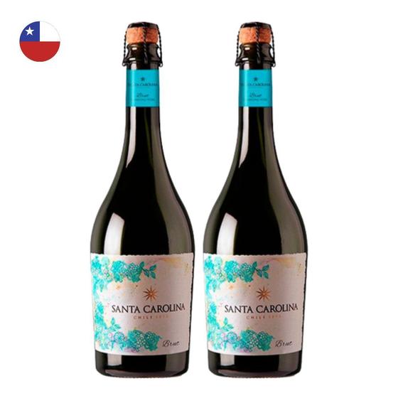 Imagem de Kit 2 Espumantes Santa Carolina Brut Branco Chile 750ml