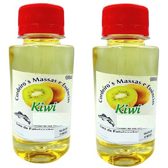 Imagem de Kit 2 Essência Atrativo de Pesca sabor Kiwi Iscas e Massas