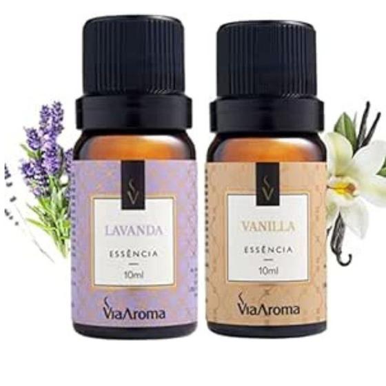 Imagem de Kit 2 Essências Lavanda e Vanilla Via Aroma Para Aromatizador Difusor Elétrico
