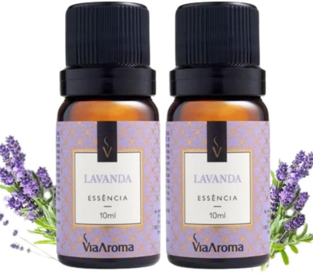 Imagem de Kit 2 Essências Para Aromatizador Via Aroma 10ml (Lavanda