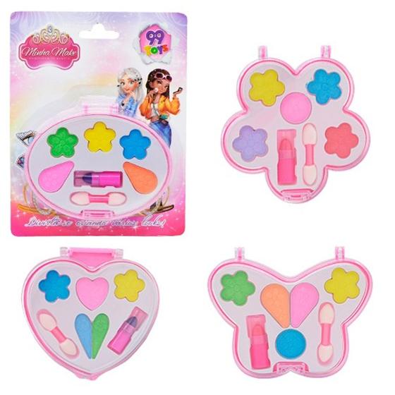 Imagem de Kit 2 Estojos De Maquiagem Make Infantil Boneca Batom Sombra Blush e Aplicador Faz de Conta