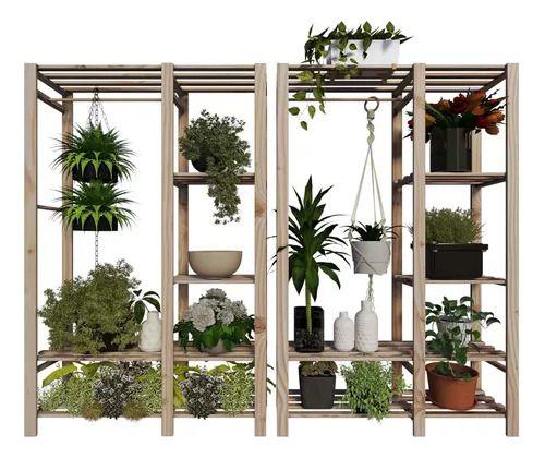 Imagem de Kit 2 Estruturas Jardinagem Vertical Aparadores Terraço