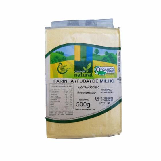 Imagem de Kit 2 Farinha De Milho Amarela Orgânica Coopernatural 500G