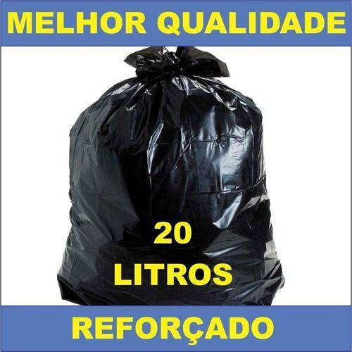 Imagem de Kit 2 Fds Saco Lixo Preto 20 L Espessura Média C/ 50 Un Cada