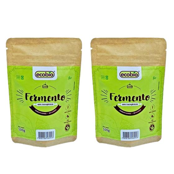 Imagem de KIT - 2 Fermento Não Transgênico E Sem Gluten Ecobio 100g (2 Un)