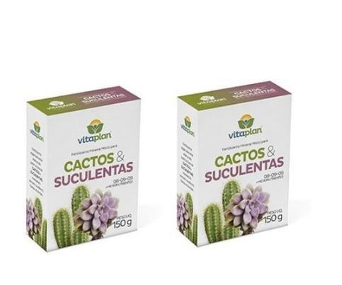 Imagem de Kit 2 Fertilizante Mineral Cactos E Suculentas 150g Nutriplan