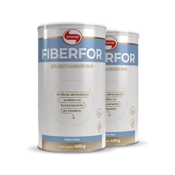 Imagem de Kit 2 Fiberfor Fibras Alimentares Vitafor 400g