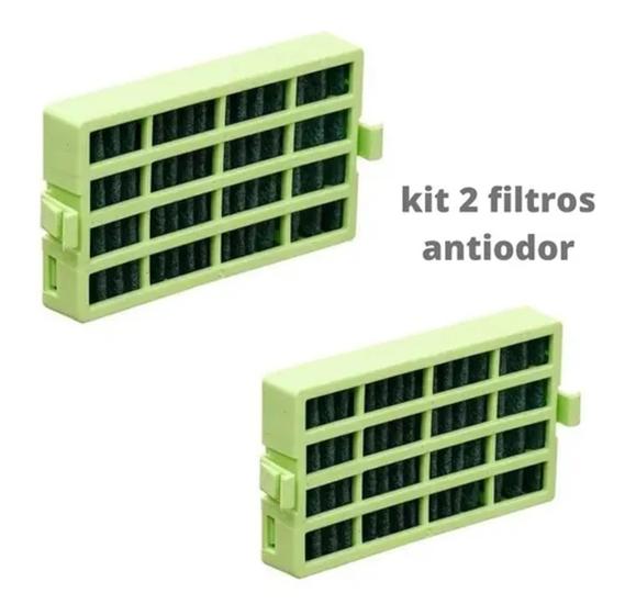 Imagem de KIT 2 Filtro Anti odor Antibacteria Refrigerador Crm Bem Estar Verde