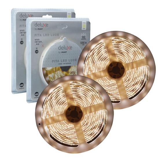 Imagem de KIT 2 Fita Led Rolo 10 Metros 320 Por Metro 24v 10w Luz Branco Frio/Neutro 900 Lumens - Luce Avant