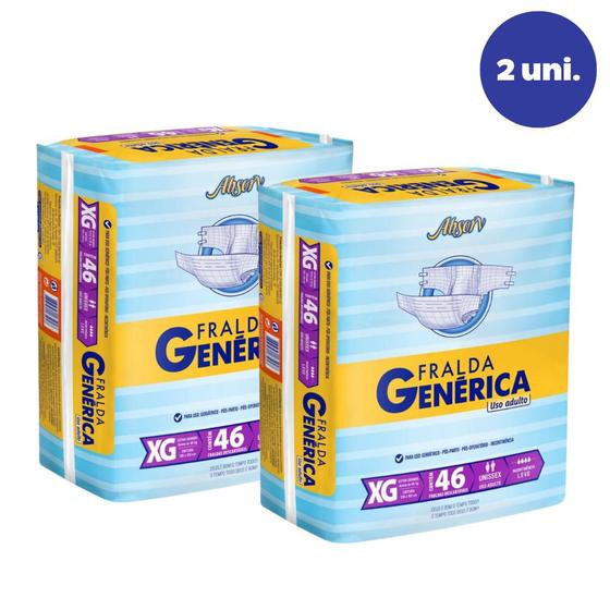 Imagem de Kit 2 Fraldas Geriátricas Unissex Super Absorção Segurance