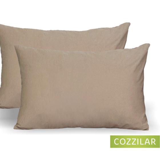 Kit 2 Fronhas Avulsa Malha Liso 100% Algodão Com Zíper Menor preço em Kit 2 Fronhas Avulsa Malha Liso 100% Algodão Com Zíper