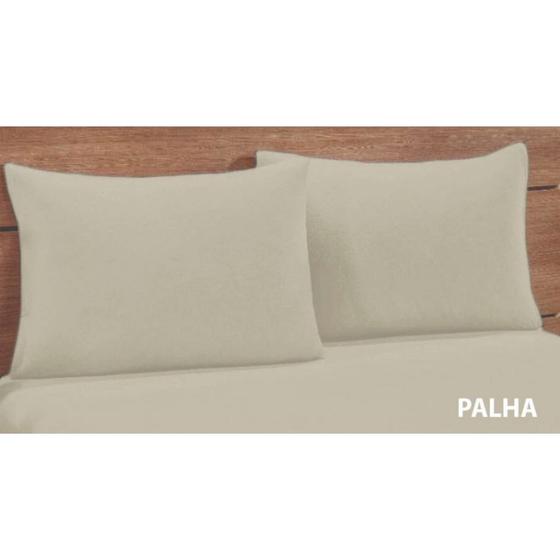 Imagem de Kit 2 Fronhas Simples com Zíper 70cmx50cm Percal 200 Fios 100% Algodão