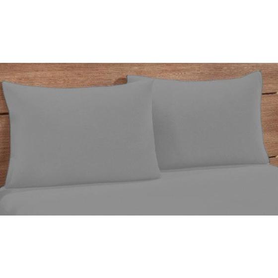 Imagem de Kit 2 Fronhas Simples com Zíper 90cmx50cm Percal 200 Fios 100% Algodão