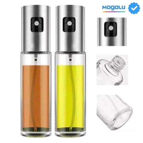 Imagem de Kit 2 Galheteiro Spray Azeite Porta Tempero Vinagre Óleo
