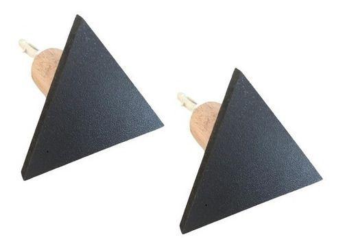 Imagem de Kit 2 Ganchos Pendurador De Parede Mdf Laminado Triângulo