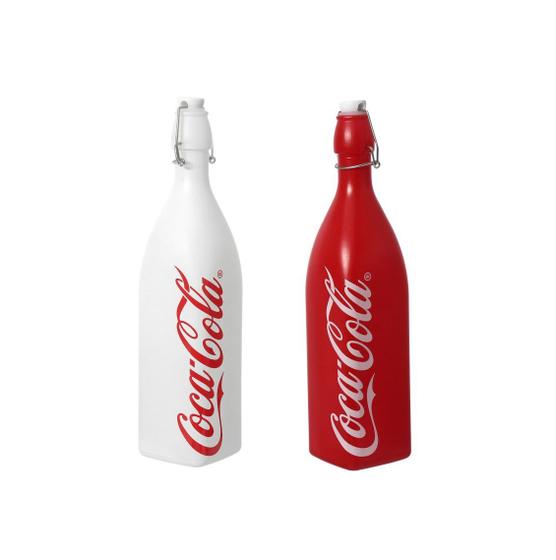 Imagem de Kit 2 Garrafa de vidro Coca Cola Agua suco Cha Leite 