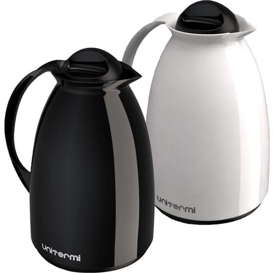 Imagem de Kit 2 Garrafa Térmica Mesa Florença 650ml Café Com Leite