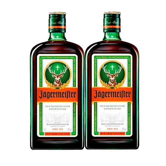 Imagem de Kit 2 Garrafas Licor Aperitivo Jagermeister 700Ml