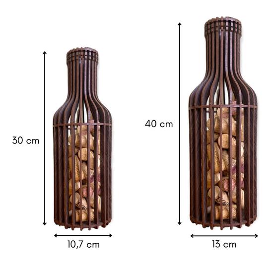 Imagem de Kit 2 Garrafas Porta Rolhas de Vinho de Mesa Para Decoração