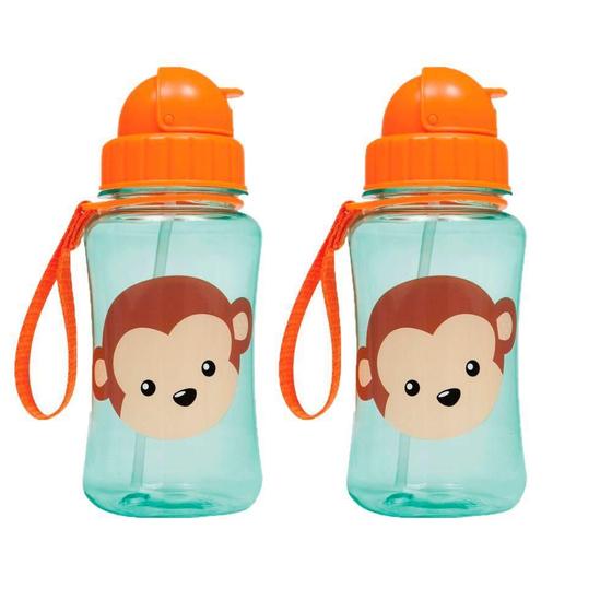 Imagem de Kit 2 Garrafinha Infantil Fun 400 Ml Buba Canudo Retrátil