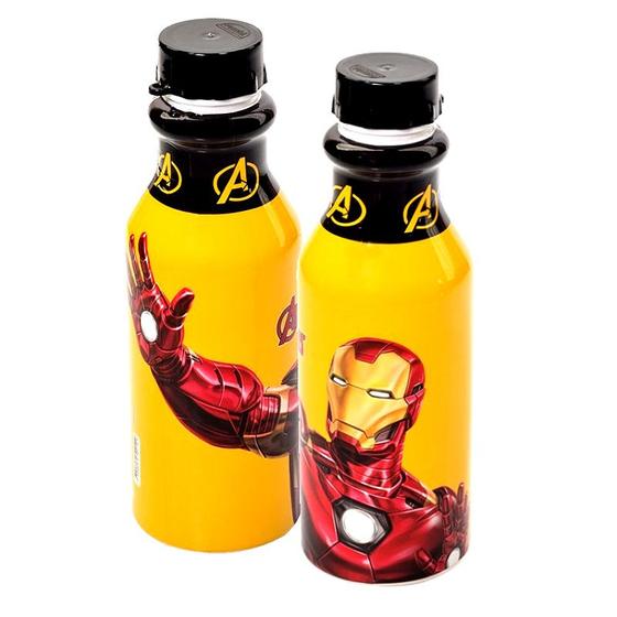 Imagem de Kit 2 Garrafinhas com tampa de Rosca Homem de Ferro 500ml