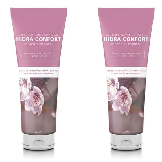 Imagem de Kit 2 Gel Ácido Hialurônico Intimo Hidratante Hidra Confort - 220ml