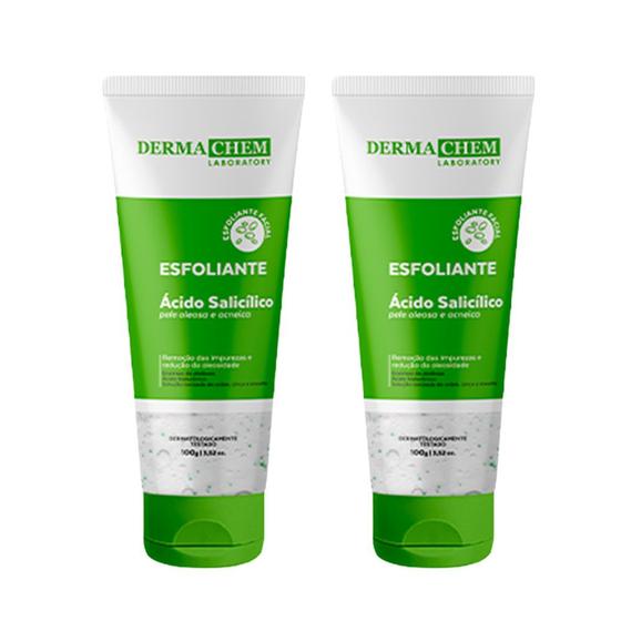 Imagem de Kit 2 Gel Esfoliante Rosto Skin Care Pele Oleosa Dermachem 100g